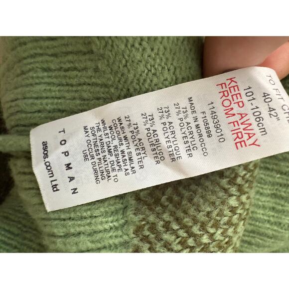 TOPMAN Knit Tank With Palm Tree Print-multi sz L - Picture 9 of 9